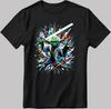Star Wars Yoda Lightsaber Short Sleeve White-Black Men's / Women's T-Shirt DE532