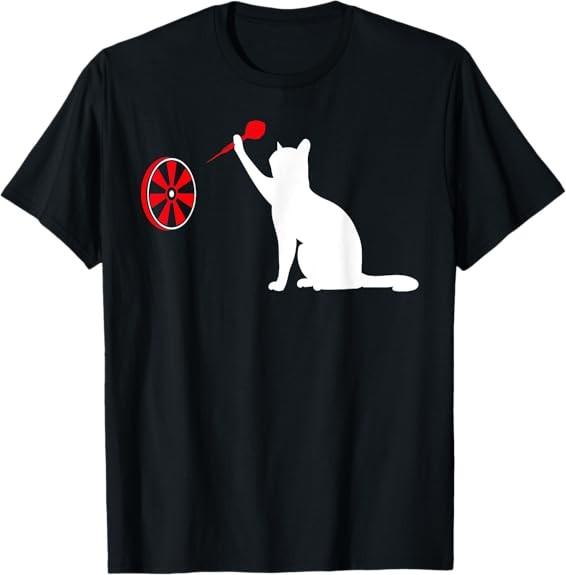 NEW LIMITED Darts Cat - Funny Dart Throwing Cat Dart and Cat Lover T-Shirt S-3XL L
