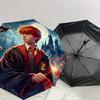 1PC Hogwarts Ron Weasley Umbrella-8-Rib Reinforced, Automatic Open, Lightweight & Durable, Cute Fashion Accessory for Outdoor, D2687