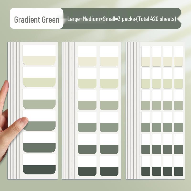 Morandi Writable Label Stickers: Post-it Notes Memo Pads