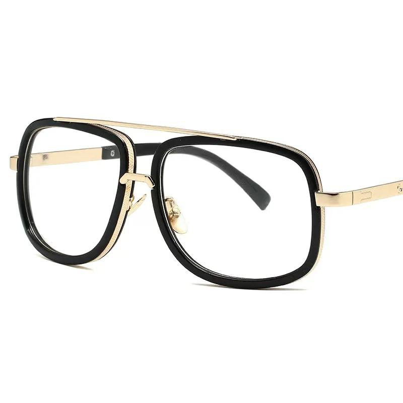 

Модные роскошные квадратные металлические солнцезащитные очки с большой оправой для мужчин и женщин, для вождения, рыбалки, защиты глаз, UV400, очки