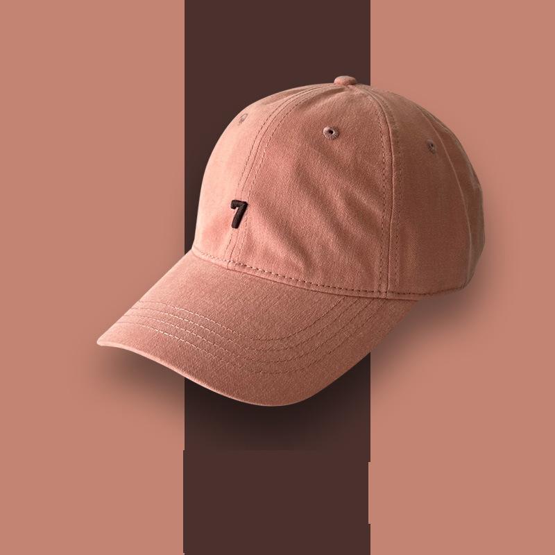 Tide Brand Number 7 Embroidered Baseball Cap Children's Summer New Cotton Versatile Street Face Cap