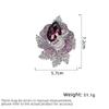 Women's Light Luxury Design Elegant Inlaid Zircon Tassel Flower Brooch Fashionable And Versatile Niche Design Brooch