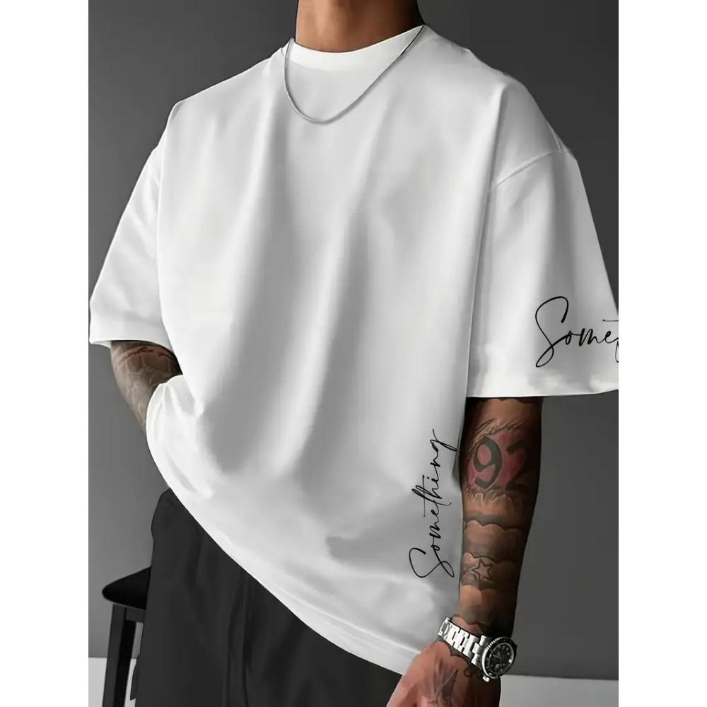 

summer new men s T-shirt features a casual fashionable comfortable soft and breathable 3D striped pattern print XS