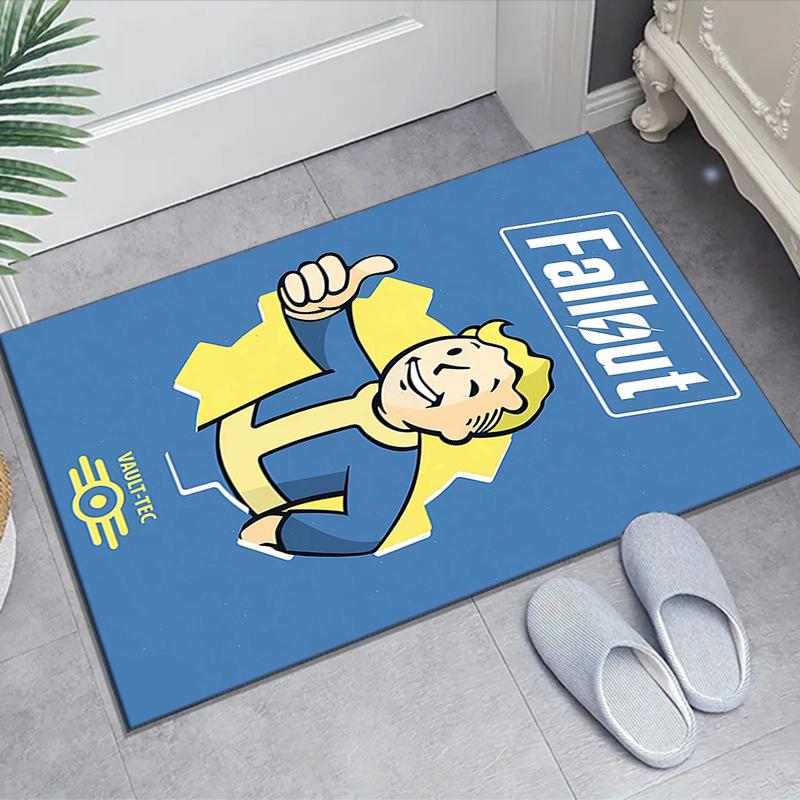 1pc NUKA-BOMBS Fallout1 Design Area Rug - Non-Slip, Soft & Cozy Floor Mat for Living Room, Bedroom, Office - Indoor/Outdoor Decorative Carpet