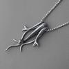 Titanium Steel Snake Necklace, Mamba Snake Snake Necklace Pendant, Retro Rock Titanium Steel Necklace Decoration