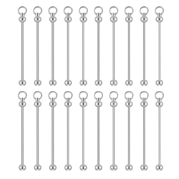 Stylish Keychain Clips with Sturdy Chains and Open Jump Rings 20 Pcs Set Accessory for Personalized Keychains Use