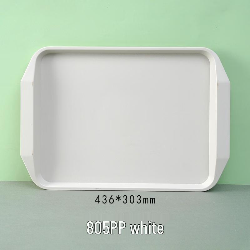 Non-slip Rectangular Plastic Serving Tray