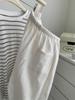 Women's White Anti-Wrinkle Tencel Linen Wide-Leg Pants - Summer Petite Draping Straight-Leg Style