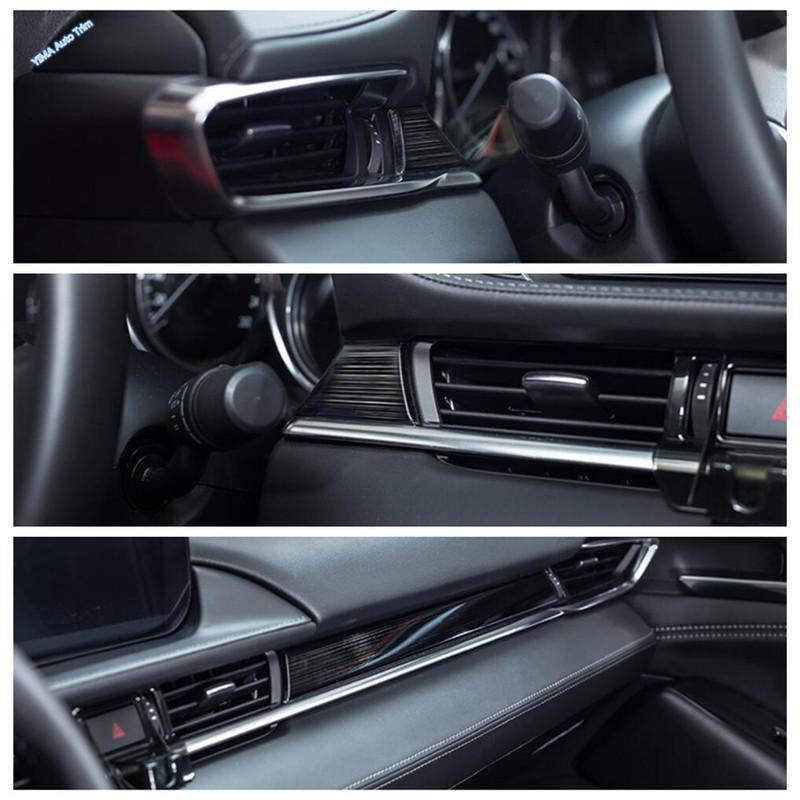Black Brushed Window Lift Button / Door Handle Bowl / Gear Shift Box Decor Panel Cover Trim For Mazda 6  - 2024 Accessories