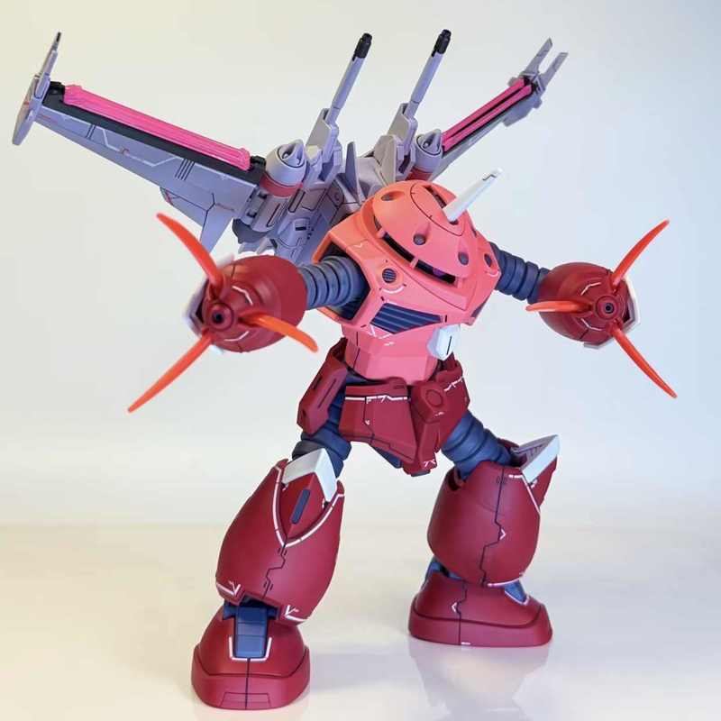HG 1/144 Justice Z'Gok Aslan Seed Freedom Ver Action Figures Assembly Model Kit Toys With Display Stand Anime Collectible Durable Gift