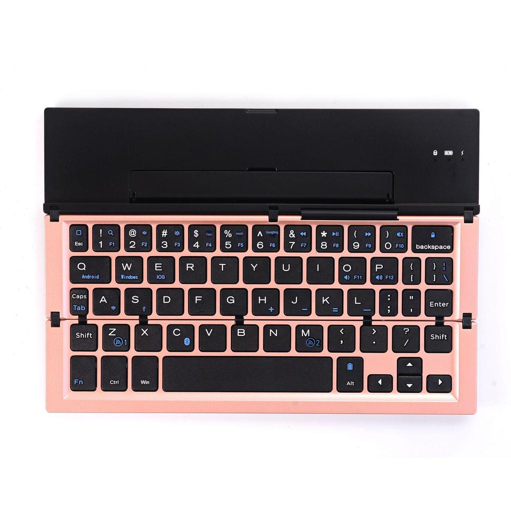 Foldable Aluminum Bluetooth Keyboard & Mouse for iOS, Android, Windows Devices
