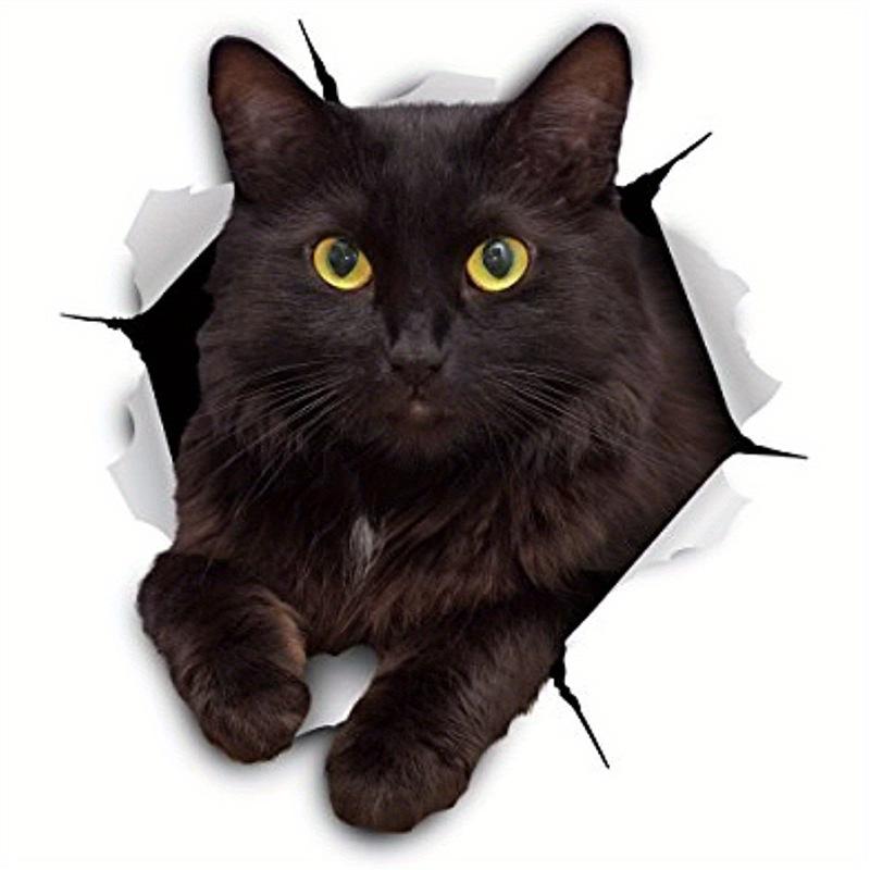 

3D Black Cat Sticker for Car Windows Standard