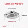 Stainless Steel Bowl-Shaped Adjustable Foot Washer for Pot Lids