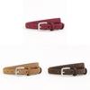 Minimalist Leather Belt For Women With Pin Buckle For Casual And Office Wear