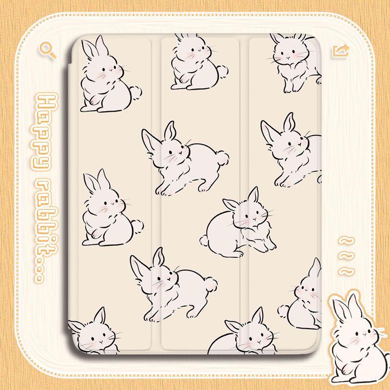 Kompatibel for ipad 2021 gen9 10,2 tommers deksel air 5-deksel med blyantholder ipad-etui 9. 8. 7. mini6-generasjons deksel Pro11 Trifold kollisjonspute-deksel