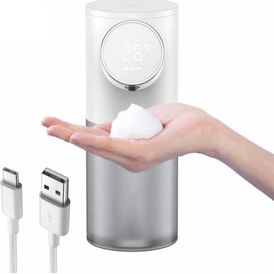 Dispenser Sapone Schiuma Detergente Automatico Ricaricabile USB 320ml Dispenser Sapone Liquido Display Digitale Igienizzante Mani Schiuma Machi