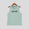 INCERUN Summer Men Sleeveless Print Ribbed Casual Sport Tank Tops Vest