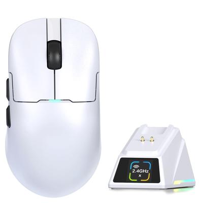 AJ159P MC PRO Gaming PAW3311 24000 DIY LCD Ambidextrous Ergonomic Magnetic Charging Windows 400mAh Gaming Technically Certified A.JAZZ Mouse