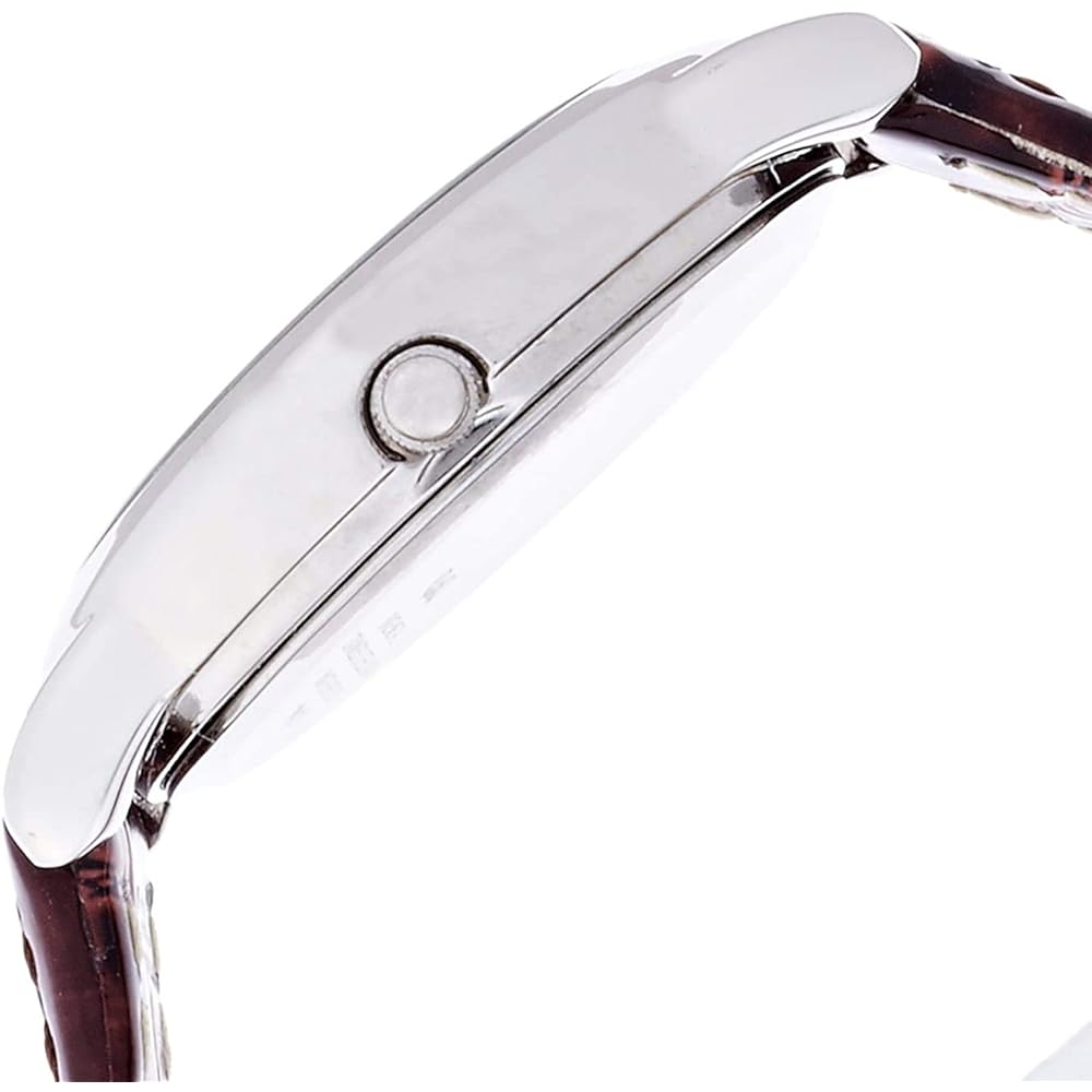 Citizen Q&Q Analog Waterproof Watch with Leather Strap VZ89-304 for Women Silver