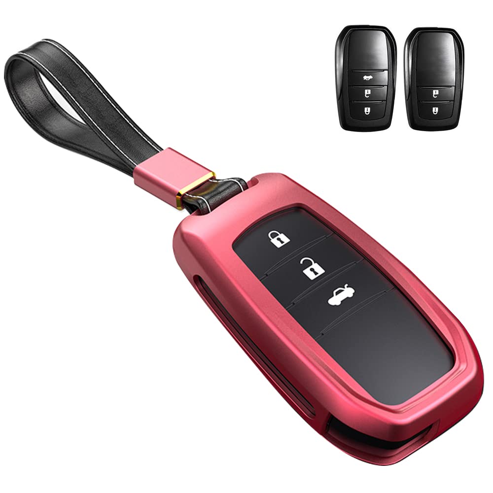 

Чехол для ключа для Toyota Чехол для смарт-ключа Чехол для ключа Кнопка Алюминиевый сплав Разработан исключительно для Toyota Новая модель Sienta Yaris Mark X Yellow Label Mirai