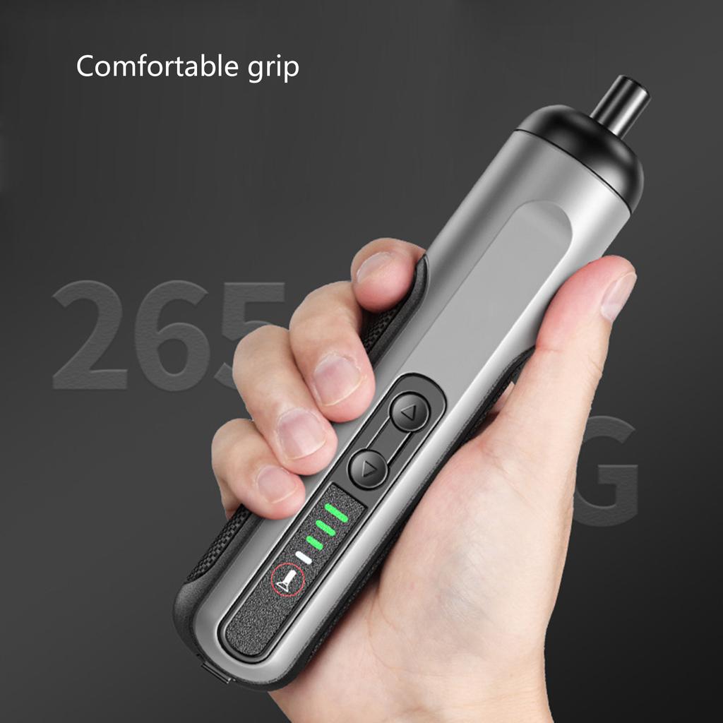 Electric Screwdriver Adjustable Speed Drill 2000mah Rechargeable Removable Replaceable Power Tool with LED Light