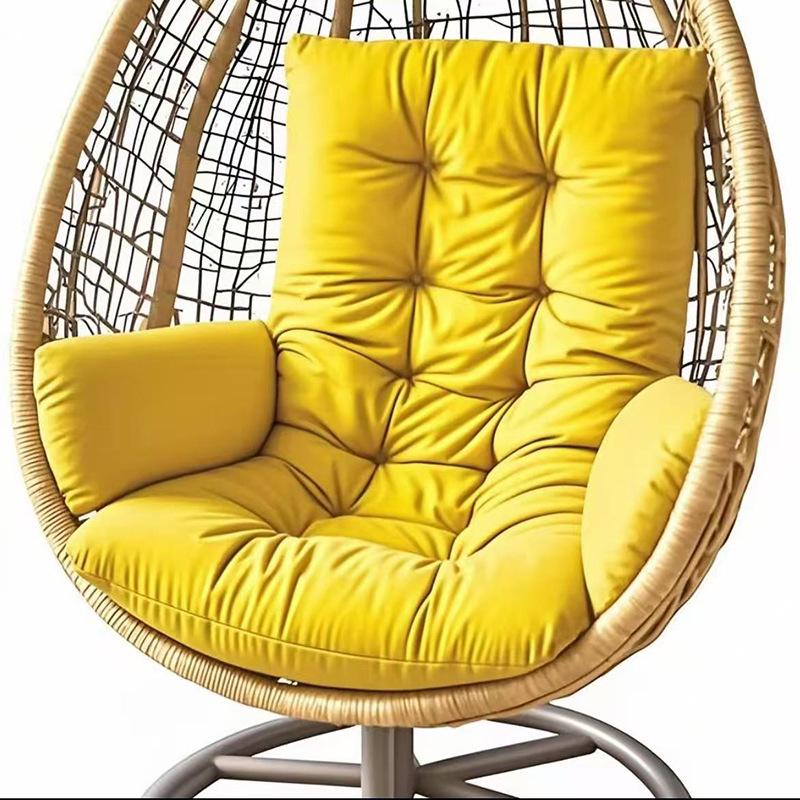 Thickened Waterproof Outdoor Hanging Basket Seat Cushion for Armchair, Recliner, Rocking Chair, or Swing with Backrest