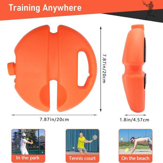 Tennis Trainer Rebounder Set Solo Tennis Trainer Practice Equipment Portable Self-Practice
