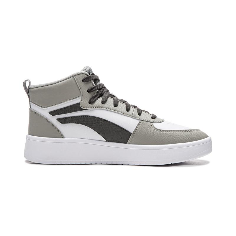Men's Sneakers Li-Ning Skate Shoes Men's High-top Lunar Surface Gray/Standard White/Obsidian Gray