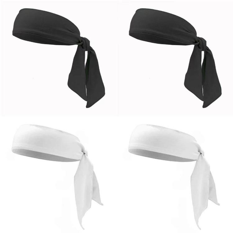 Elastic Sports Ribbon Pirate Sweatband for Tennis Unisex Men Women Teens Headband Gym Fitness Yoga Hair Bands Athletic Headwear