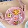 1 Set Divided Dinner Plates Unbreakable Portion Control Divided Diet Plates Reusable Picnic Plates Microwave Dishwasher Safe Dishes for Adult