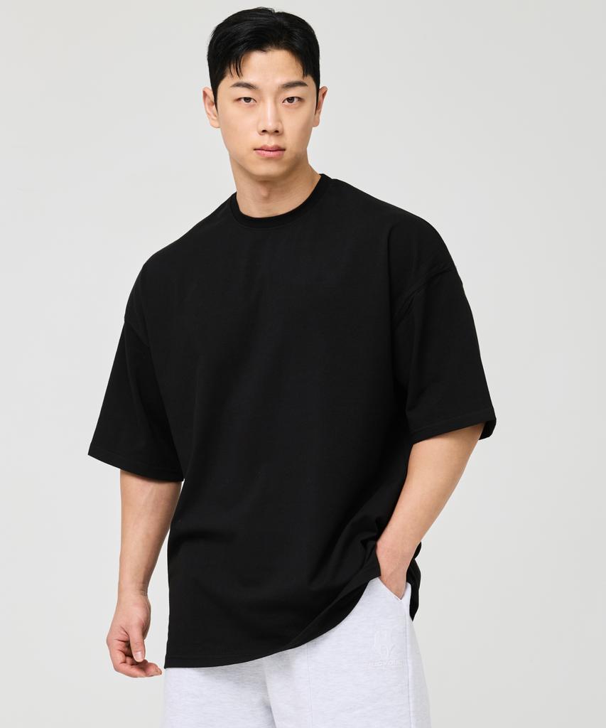 HUGVONE Plain Oversized Short Sleeve 2 Colors