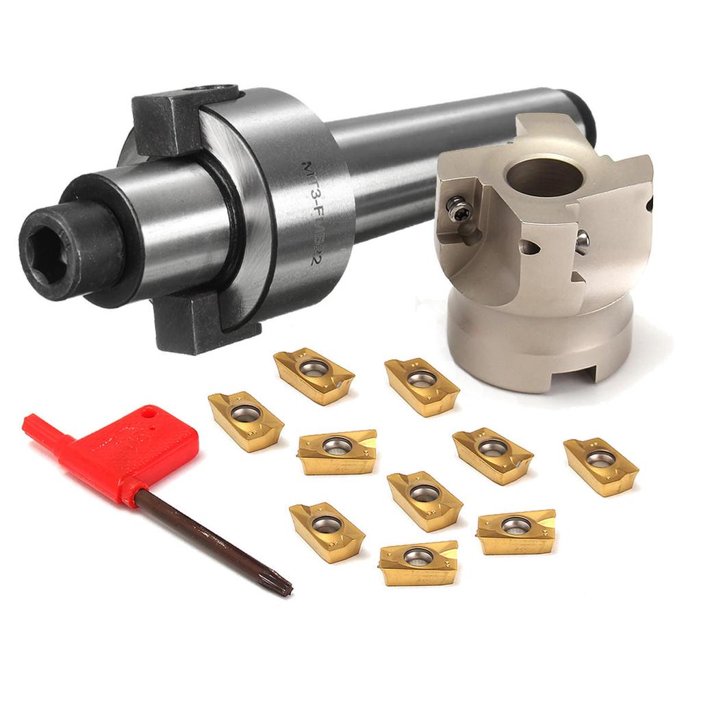 Buy MT3 FMB22 Shank 400R 50mm Face Milling CNC Cutter 10x APMT1604