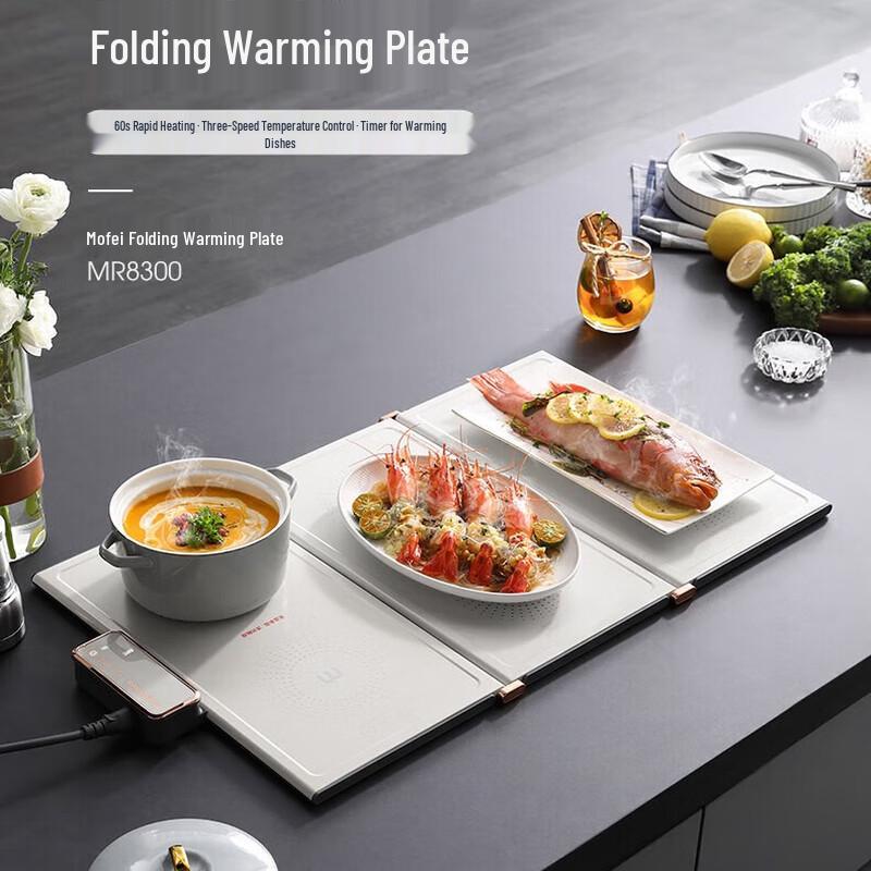 Morphy Richards Tri-Fold Food Warmer Plate CN plug (adapter included)