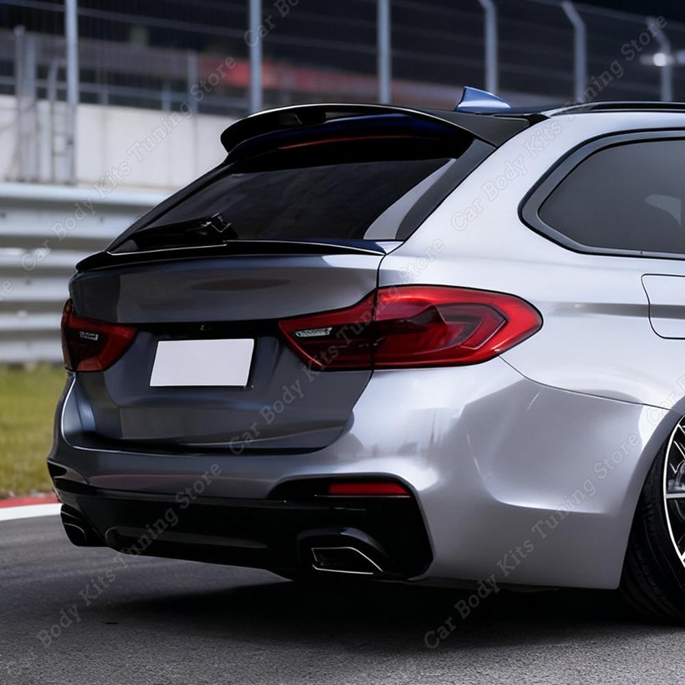 Car Rear Spoiler Wing For BMW G31 Touring 520i 530i 540i 525d M550d 2017-2023 Roof Caps Middle Wing Splitter Body Kits Tuning
