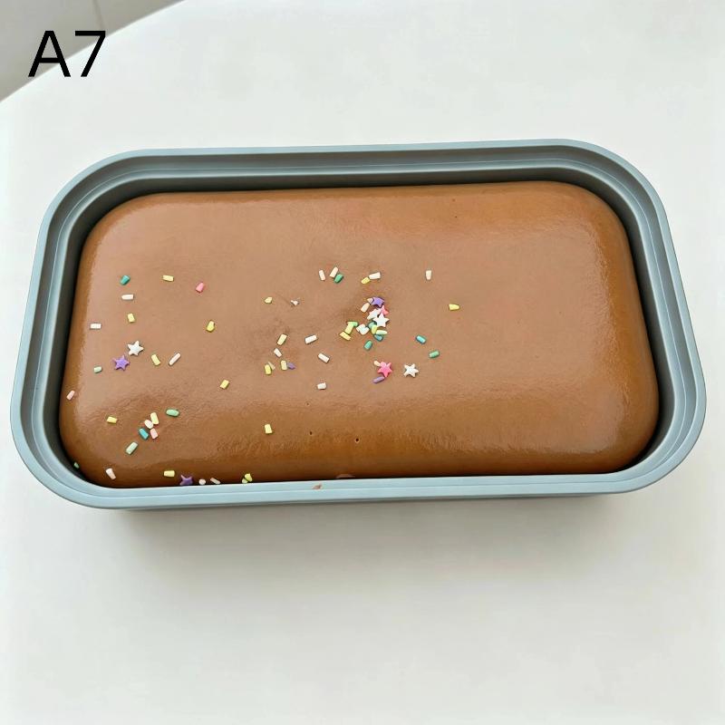 Slow Rebound Squeeze Toy 1Pcs Realistic Bread Simulation Soft Sticky Stress Relief Fidget Toy for Home Office Play