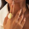 European and American French Vintage Special-shaped Pearl Rings, Women's Index Finger Rings, Personalized Fashion Design, Open Tail Rings