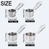 Portable Mini Sauce Pan 60/80/125/250ML Salad Sauce Dish Smooth Condiment Containers  Coffee Making