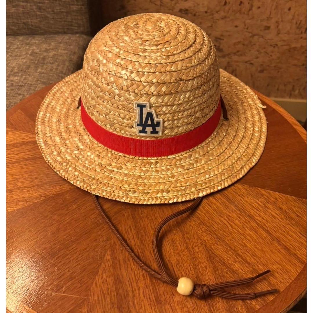 Used ONE PIECE LA Dodgers straw hat