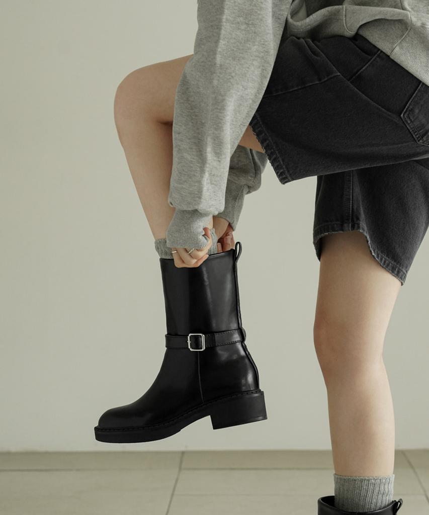 Chaakan Logan Platform Biker Boots Bsltr4G846