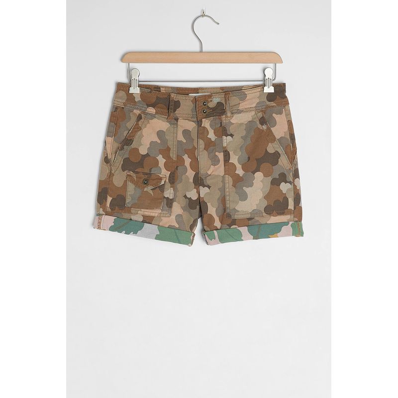 

Оригинальные шорты D Anth Anjia Kumei Wanderer Rover из чистого хлопка с камуфляжным принтом для повседневной носки, нож «Красота» 88 Earth fans Color EUR27