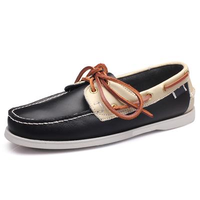 Lederschuhe Herren Britischer Stil Herren Business Leder Segelschuhe Lederschuhe Innennaht Handwerkskunst Trend Lässige Lederschuhe