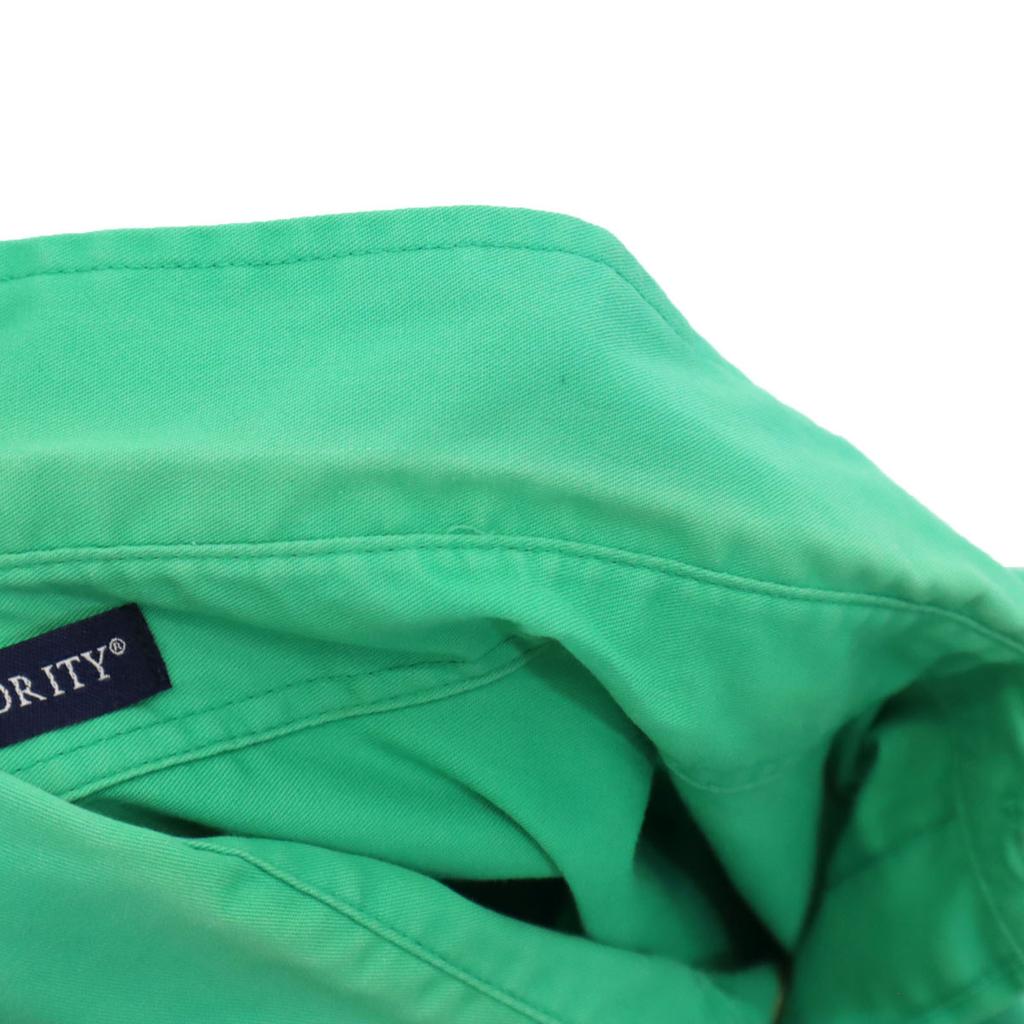 PORT AUTHORITY Short Sleeve Button Down Shirt XL Green Men's Used