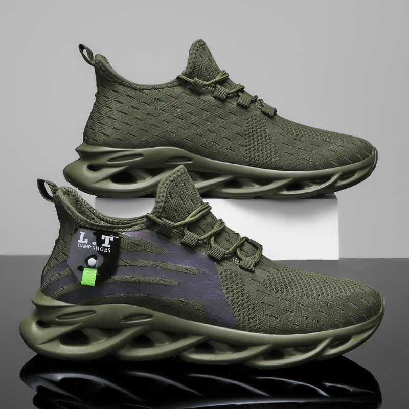 Yrzl Athletic Training Shoes For Men Lightweight Breathable Casual Non Slip Outdoor Walking Shoes Mens Athletic Training Shoes