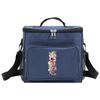 Shoulder Lunch Bag Insulated Bags Waterproof Cooler Box Thermal Organizer Handbag for Men and Women Floral Letter Pattern
