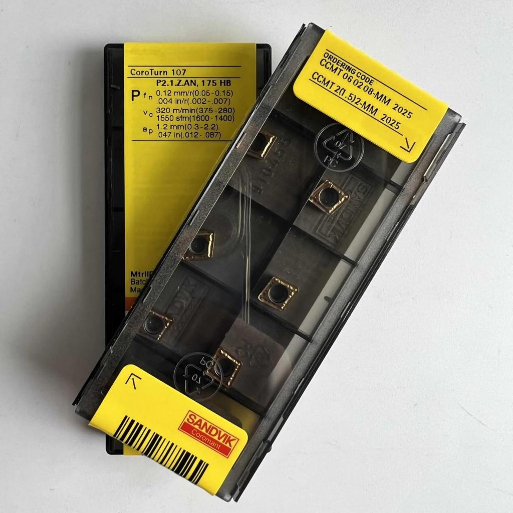 Original Sandvik / CCMT060208-MM 2025  / CNC lathe carbide blade 10 PCS