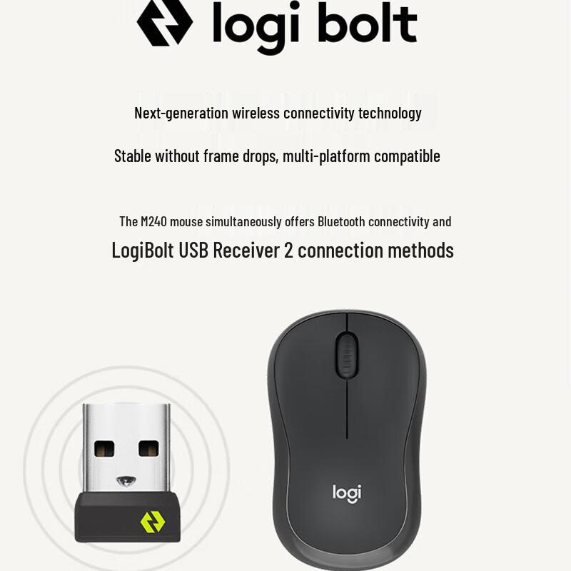 Logitech M240 Silent Wireless Bluetooth Mouse