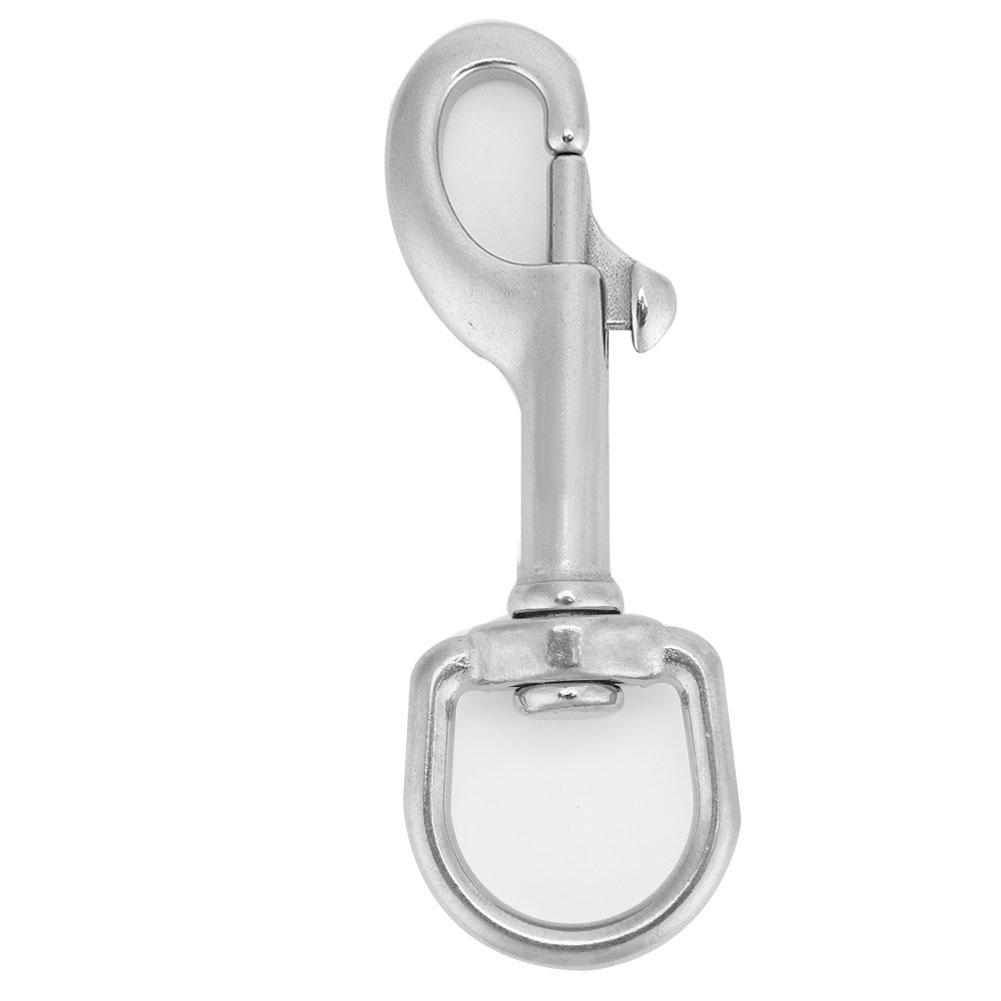 316 Stainless Steel Single Head Hook   Eye Snap   Diving Accessory (75MM, White)
