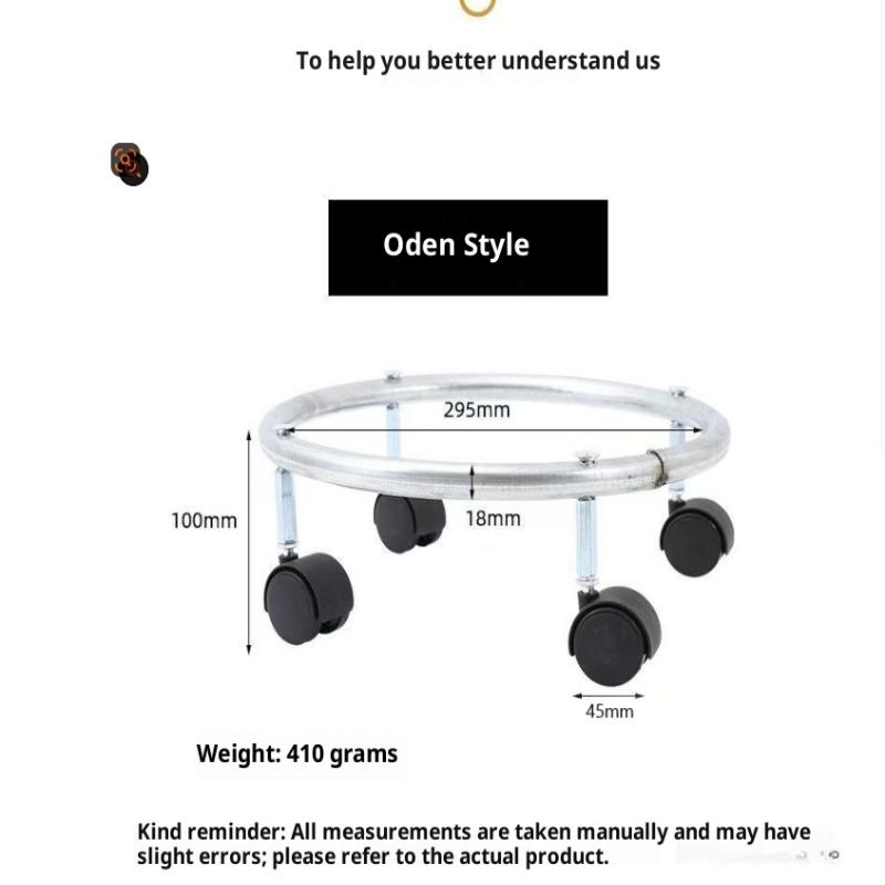 

Cylinder Base Tank Tray Gas Tank Fixed Degree Rotatable Gas Tank Holder With Wheel For Indoor Kitche