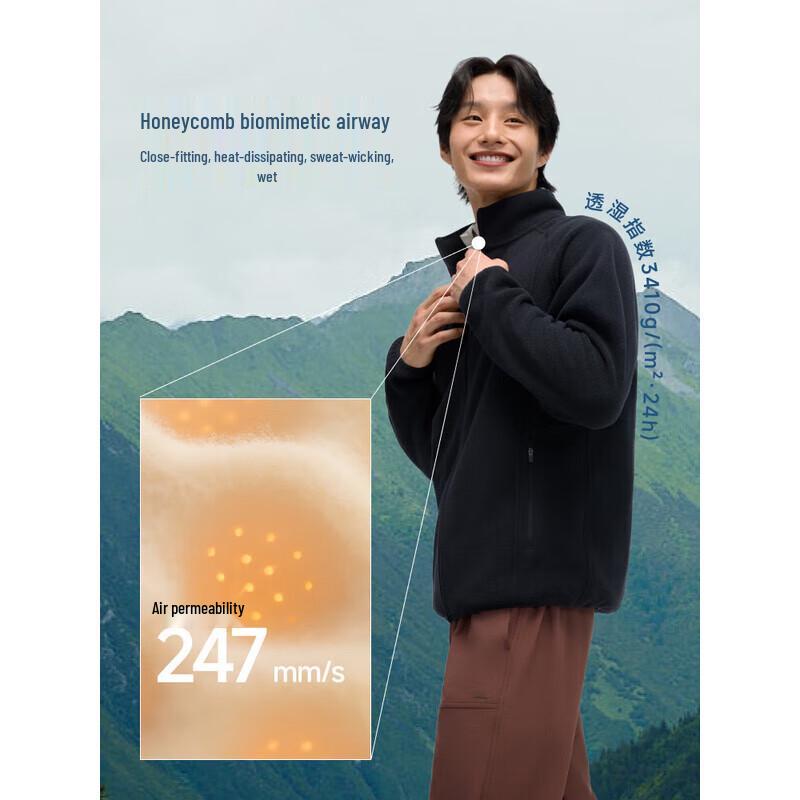 Beneunder Men's Stand Collar Fleece Lined Jacket PM130